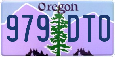 OR license plate 979DTO