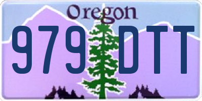OR license plate 979DTT