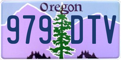 OR license plate 979DTV