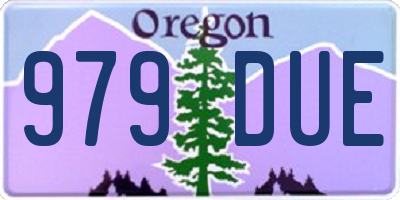 OR license plate 979DUE