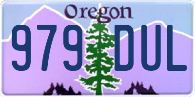 OR license plate 979DUL