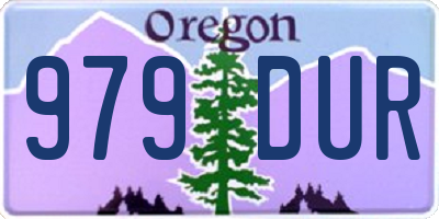 OR license plate 979DUR