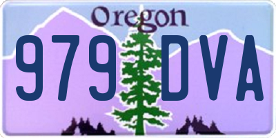 OR license plate 979DVA
