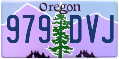 OR license plate 979DVJ