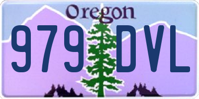 OR license plate 979DVL