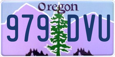 OR license plate 979DVU