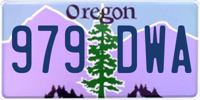 OR license plate 979DWA