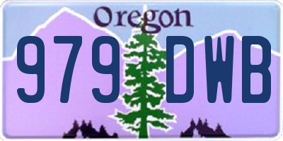 OR license plate 979DWB