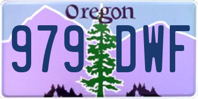 OR license plate 979DWF