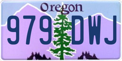 OR license plate 979DWJ