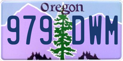 OR license plate 979DWM