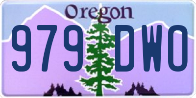 OR license plate 979DWO