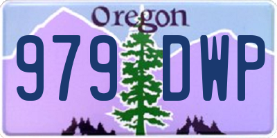 OR license plate 979DWP