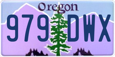 OR license plate 979DWX