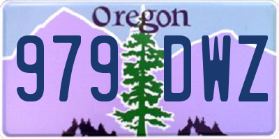 OR license plate 979DWZ