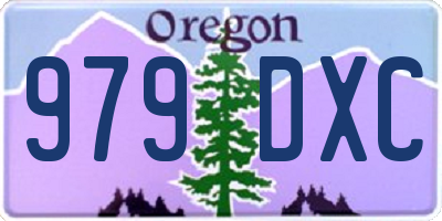 OR license plate 979DXC