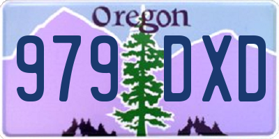 OR license plate 979DXD