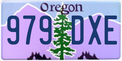 OR license plate 979DXE