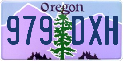 OR license plate 979DXH
