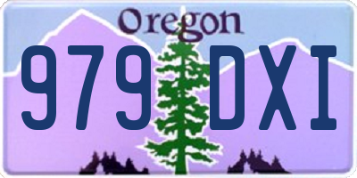 OR license plate 979DXI