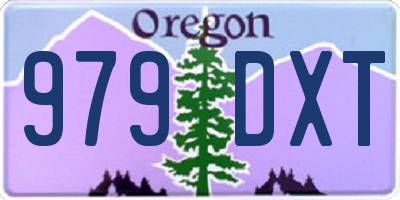 OR license plate 979DXT