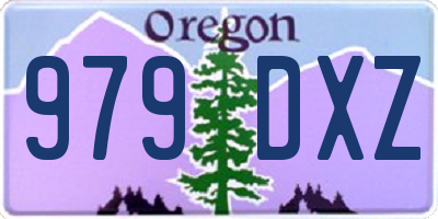 OR license plate 979DXZ