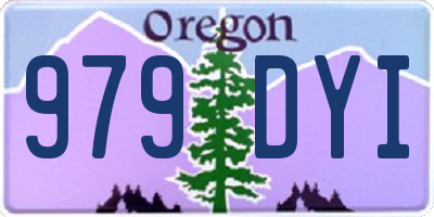 OR license plate 979DYI