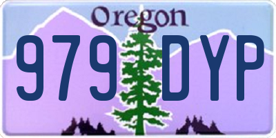 OR license plate 979DYP