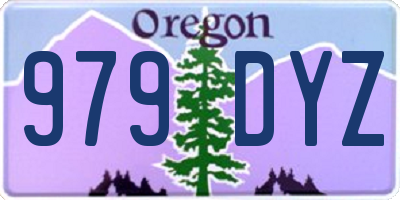 OR license plate 979DYZ