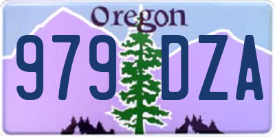 OR license plate 979DZA