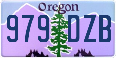OR license plate 979DZB