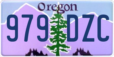 OR license plate 979DZC