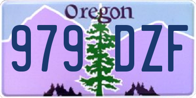 OR license plate 979DZF