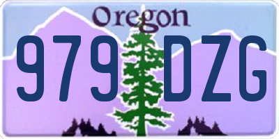 OR license plate 979DZG
