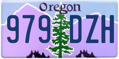 OR license plate 979DZH