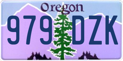 OR license plate 979DZK