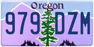 OR license plate 979DZM