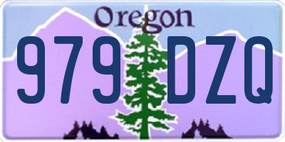 OR license plate 979DZQ
