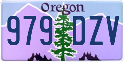 OR license plate 979DZV