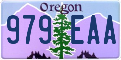 OR license plate 979EAA