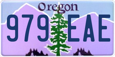 OR license plate 979EAE