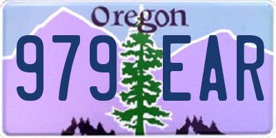 OR license plate 979EAR