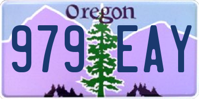 OR license plate 979EAY