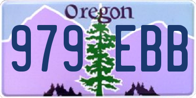 OR license plate 979EBB