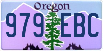 OR license plate 979EBC