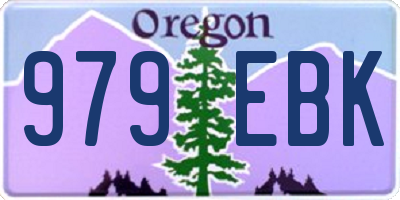 OR license plate 979EBK