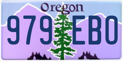 OR license plate 979EBO