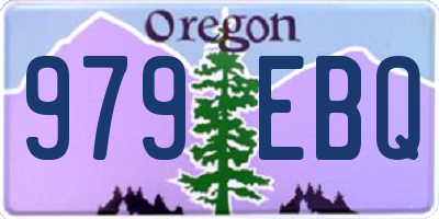 OR license plate 979EBQ