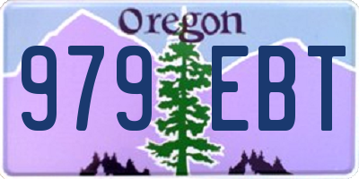 OR license plate 979EBT