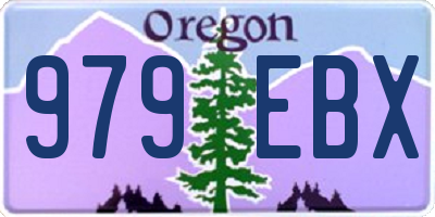 OR license plate 979EBX